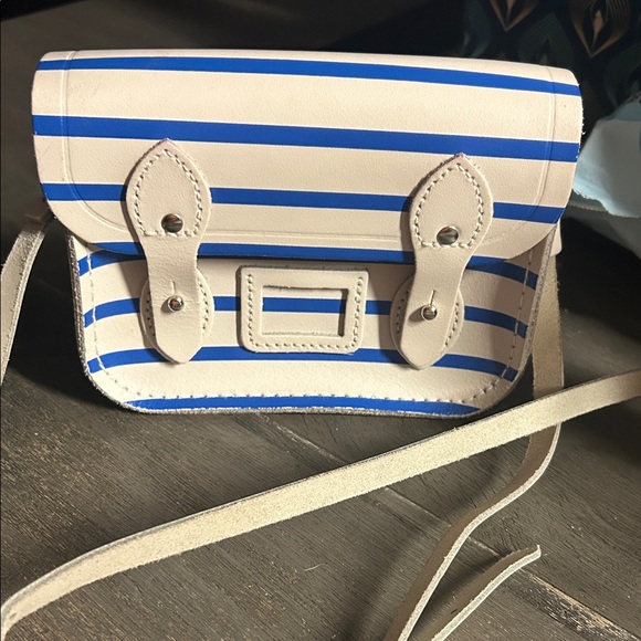 The Cambridge Satchel Company Handbags - Cambridge Satchel Company‎ Mini Satchel in a white and blue stripe pattern